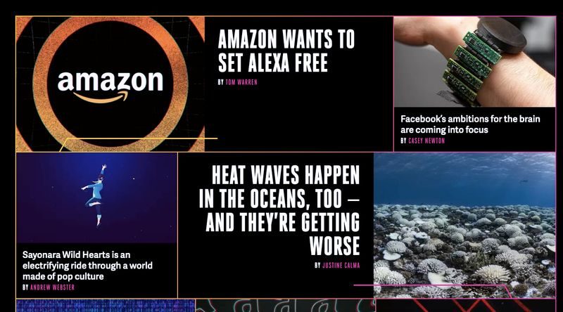 TheVerge HomePage Screenshot