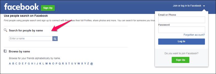 search facebook without account img2