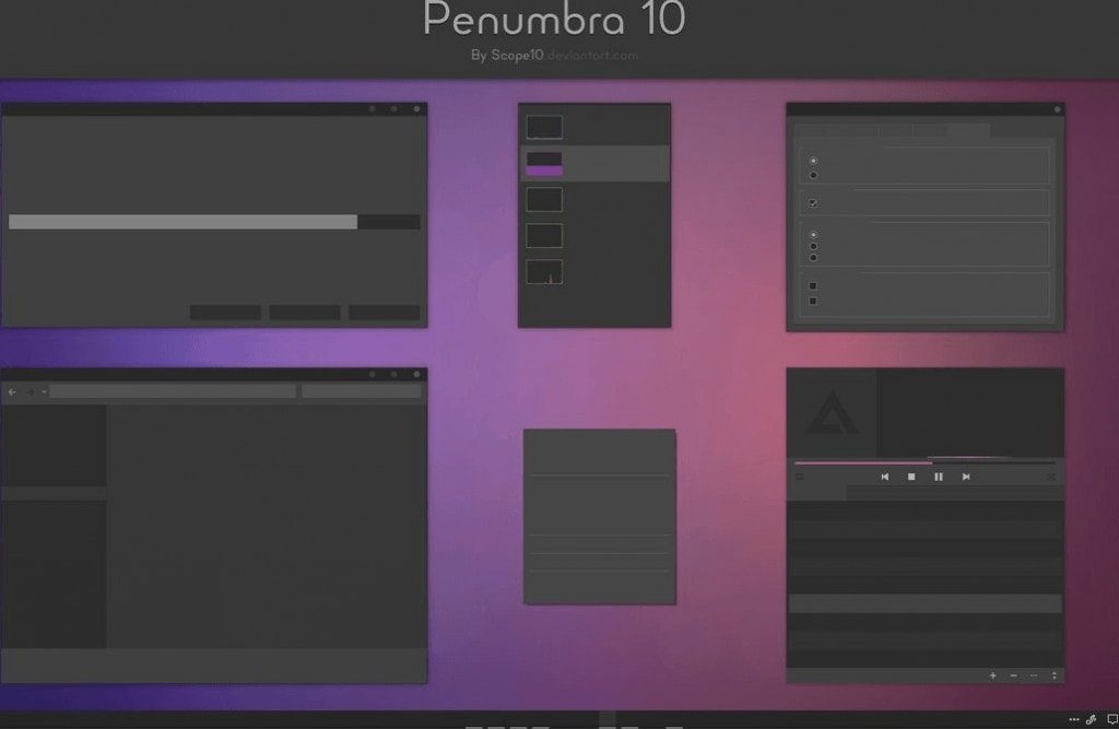 windows 10 dark themes