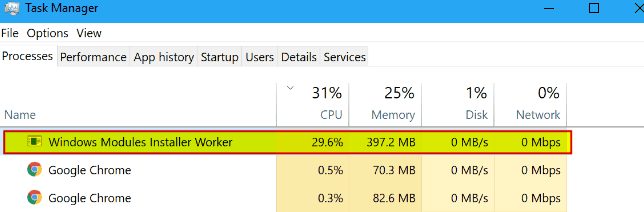 Windows Modules Installer Worker
